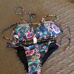 Multi color bathing suit
